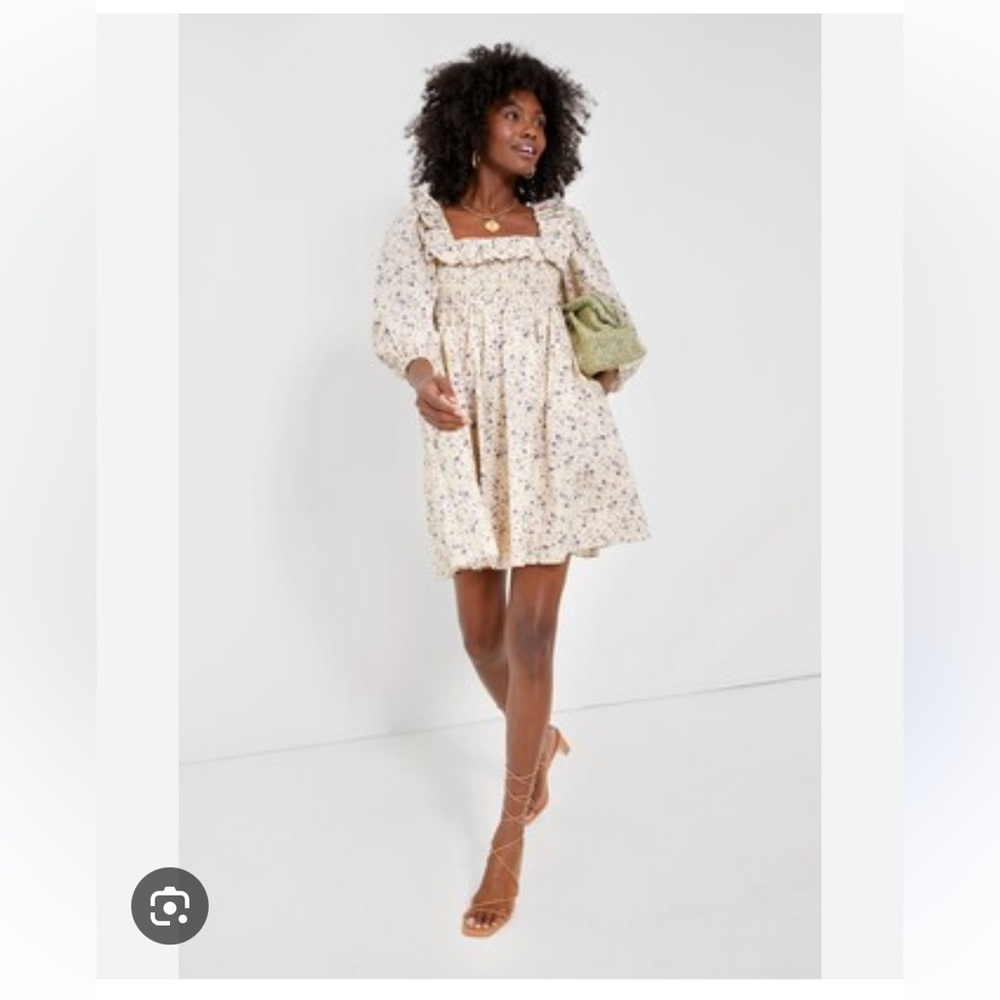 Tuckernuck Hyacinth House Long Sleeve Floral Freesia Mini Dress 💙💜